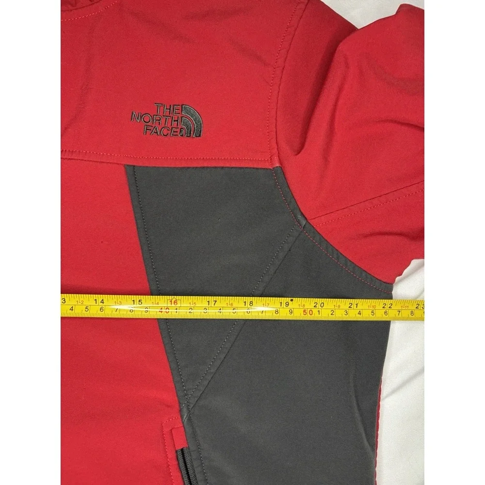The North Face Shellrock Jacket Men's Medium‎ Red Fleece Lined Windwall Full Zip